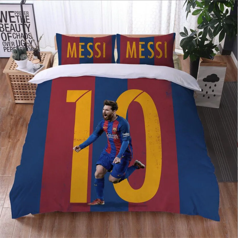 Football Star Bedding Set Duvet Cover Set 3d Bedding Digital Printing Bed Linen Queen Size Bedding Set Fashion Design