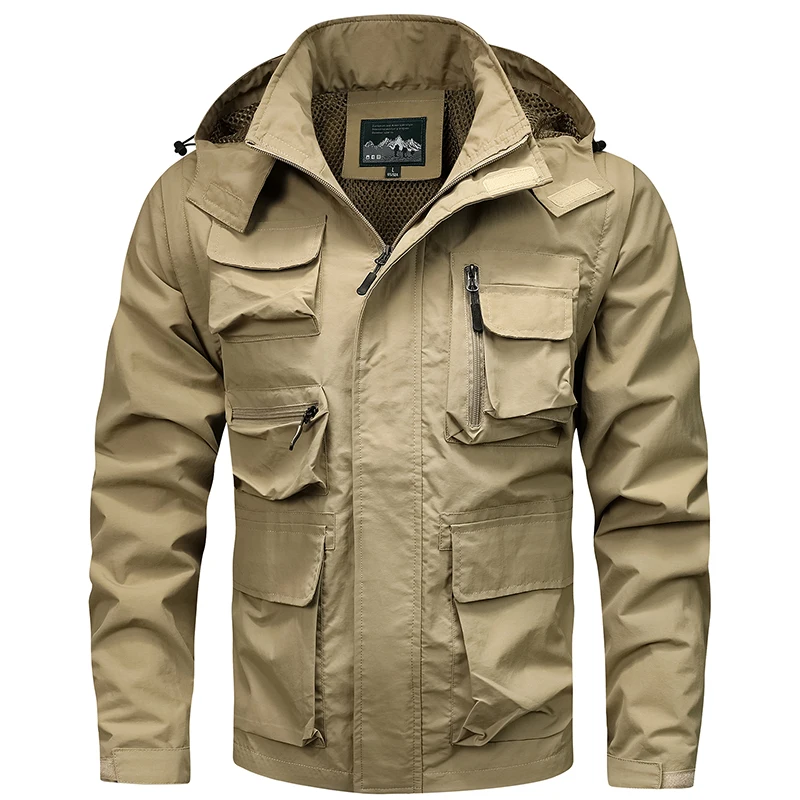 

Мужская уличная спортивная куртка, тонкая свободная посадка, быстросохнущая водонепроницаемая ветровка, повседневная универсальная куртка для мужчин и женщин, унисекс