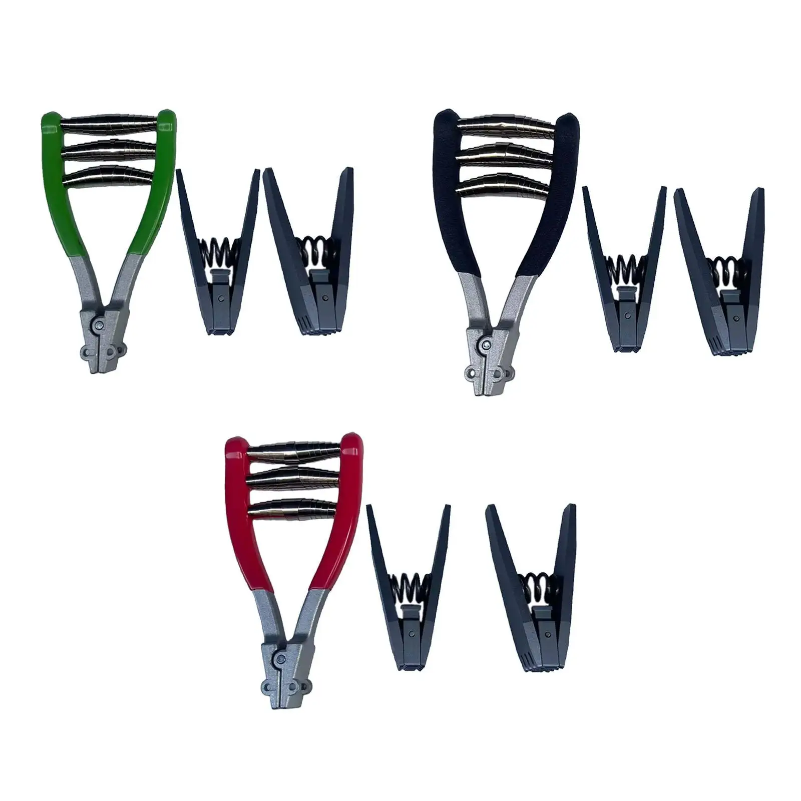 

Badminton Starting Clamp 3 Spring Wire Clamp Durable Alloy Clamping Tool Stringing Clamp for Badminton Tennis Squash Accessories