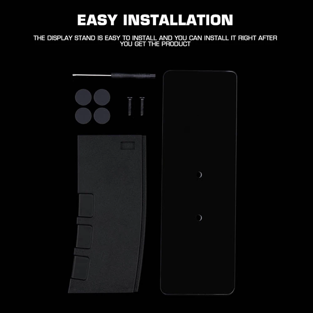 AR15 عرض موقف AEG الإصدار M4 الادسنس بندقية الصيد رف المعدات التكتيكية مجلة ABS قاعدة زجاجية الدعائم الزخرفية