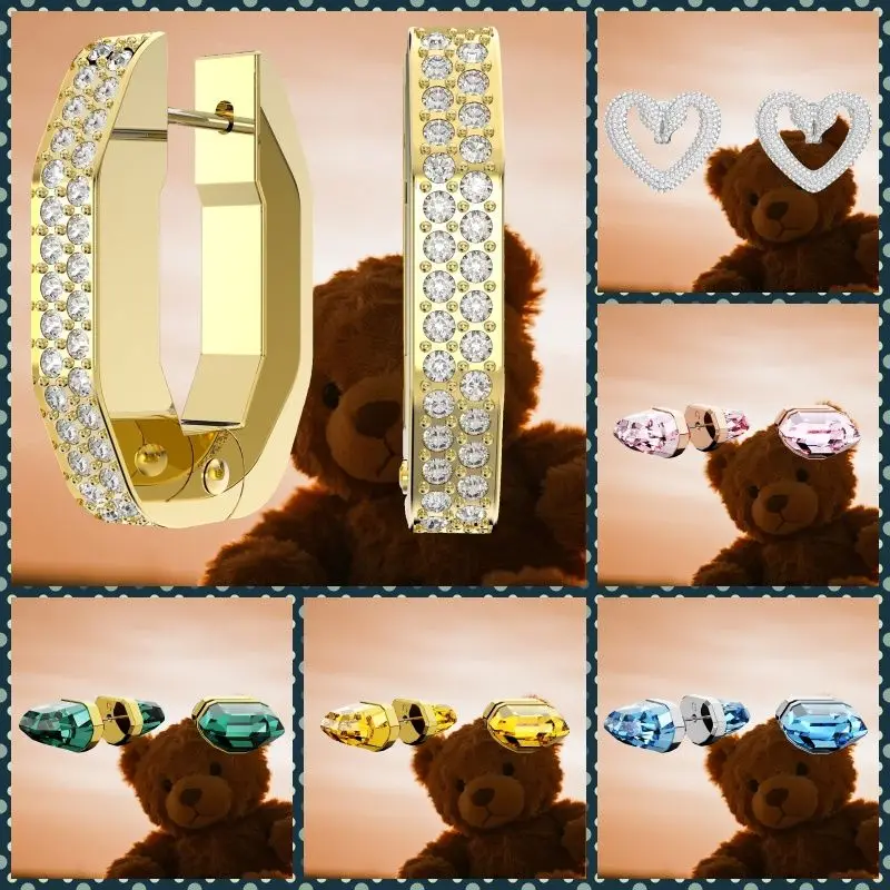 

Вневременные гламурные блестящие женские зимние серьги с эффектом ледяного кристалла, элегантный выбор