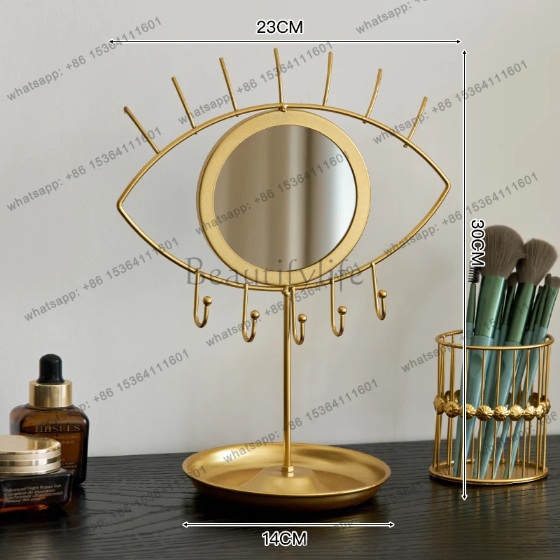 FG Irregular Living Room Mirror Nordic Small Girls Bathroom Mirror Bedroom Funky Hand Mini Vanity Spiegel Wand Home Decorations