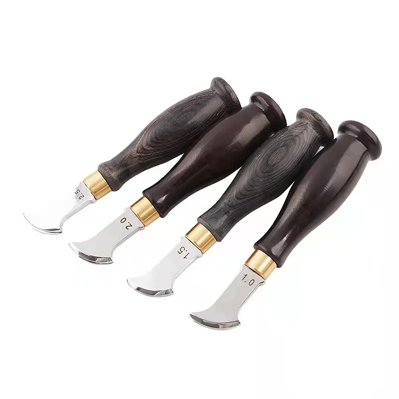 Leather Edge Creasing Tool Grooving Iron, DIY Leather Craft Tools for Burnishing Stitching, Leather Working Tools for Precise - view 5