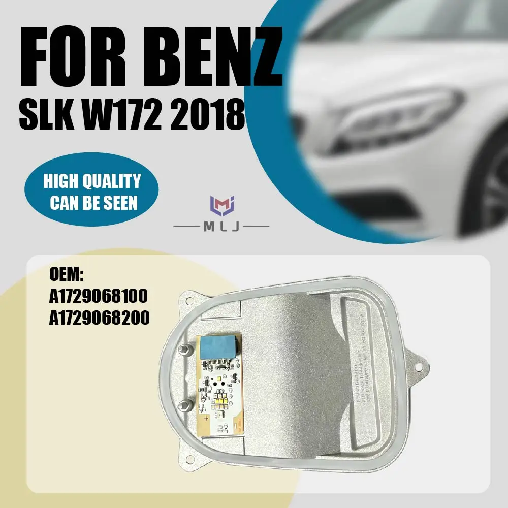 White LED Module Daytime Running Light DRL Headlight Repair Replacement For Mercedes-Benz SLK W172 2018 A1729068100 A1729068200