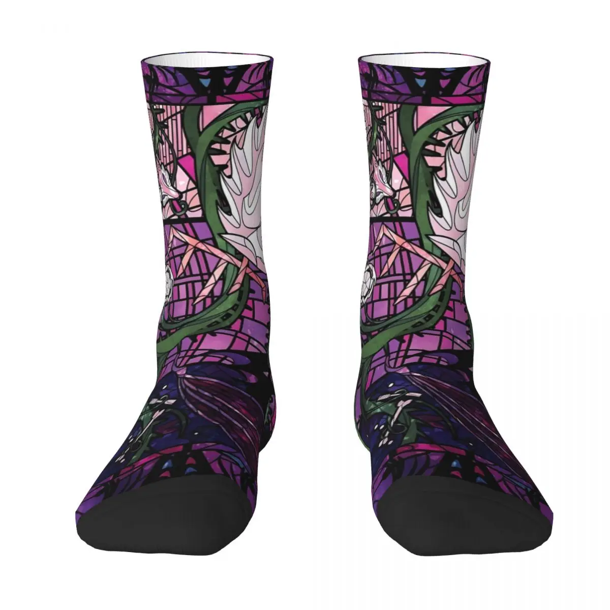 A Court Of Thorns And Roses Stained Glass_8QFTCU 3D Printing Men/Women Socks Casual Funny Novelty socks Gifts