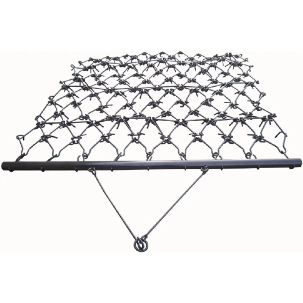 

Сверхмощные 4-футовые стальные цепные грабли для выравнивания полей, совместимые с квадроциклами, UTV и универсальными тракторами, черные