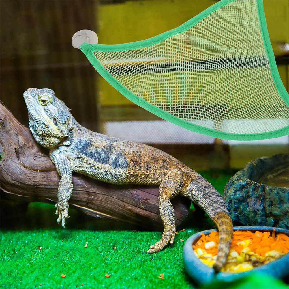 

Breathable Hammock Mesh Hanging Bed for Small Lizards Snakes Reptiles Canvas Pets Swing Summer Suitable Wear Resistant Sturdy