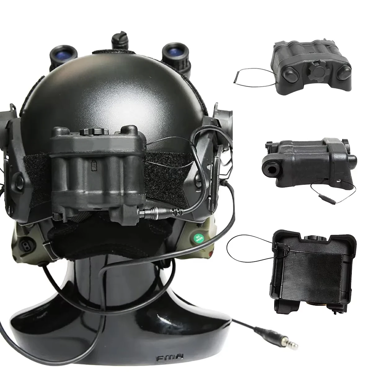 FMA Tactical Dummy AN/PVS-31 Battery Case Helmet TB1280-MC/BK NVG Box Model No Function