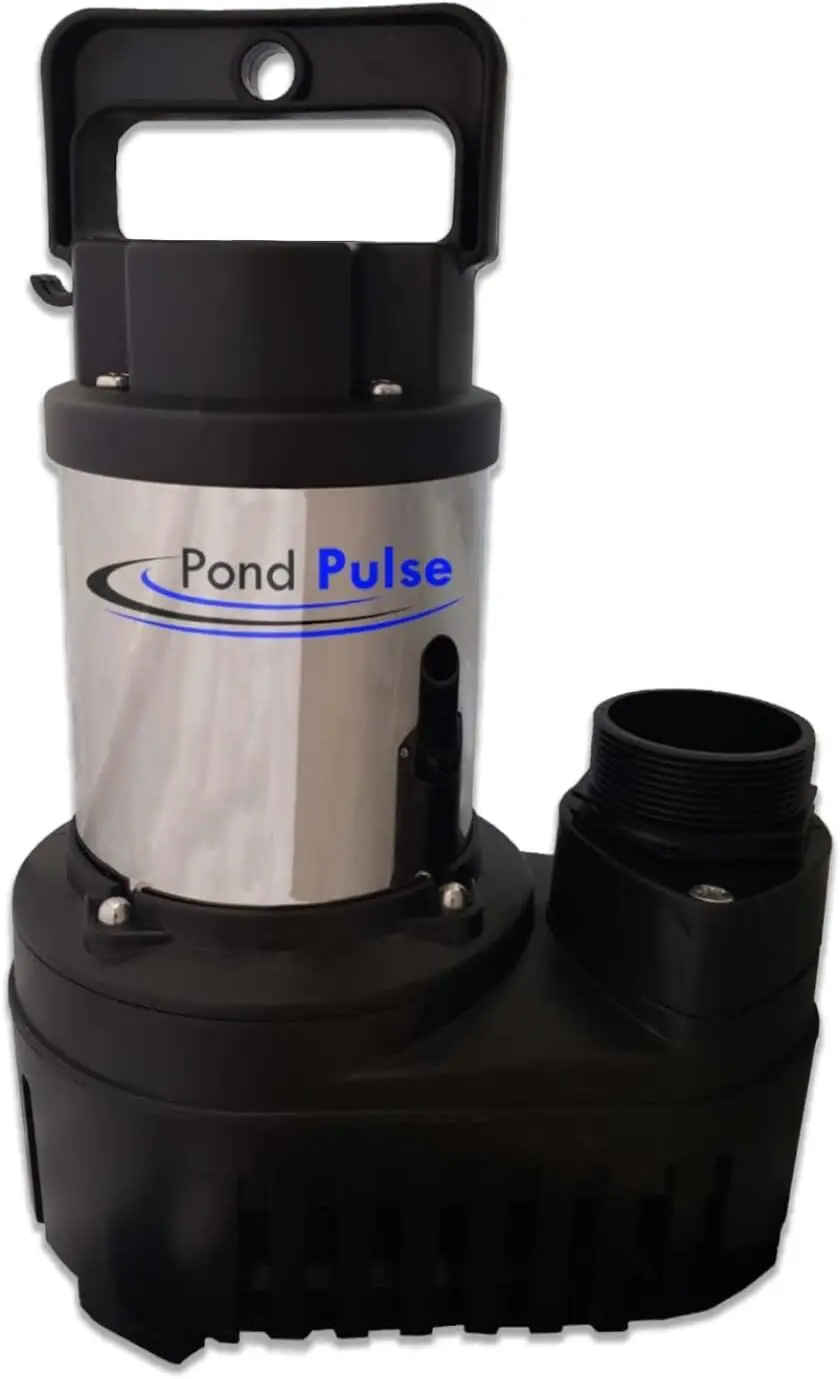 Hybrid Drive Submersible Pump for Ponds, Water Gardens and Pond Free Waterfalls w/ 30' Power