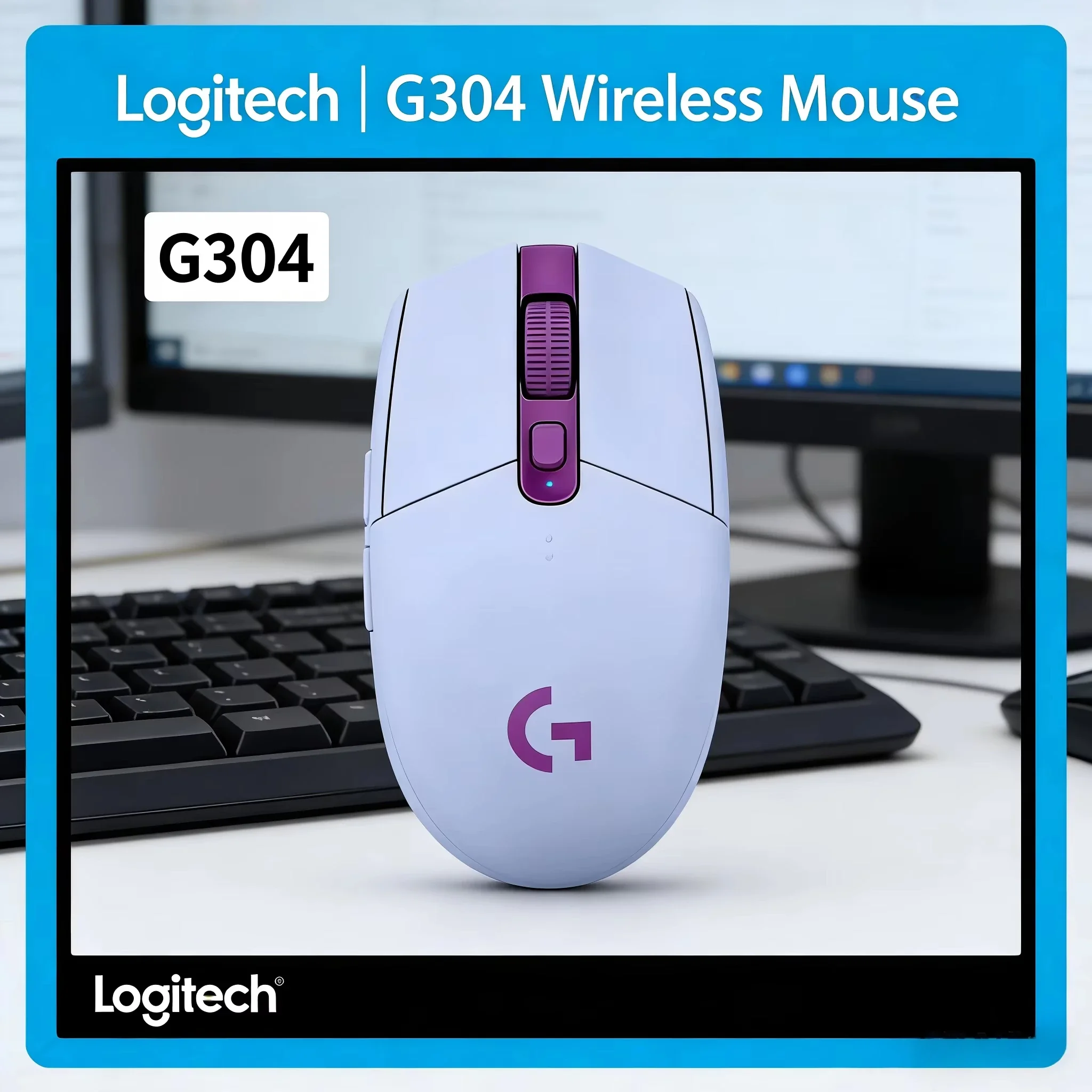 Logitech G304 Lightspeed Wireless Gaming Mouse Hero 12K Sensor 1ms Response for PC Laptop Gamer High Precision
