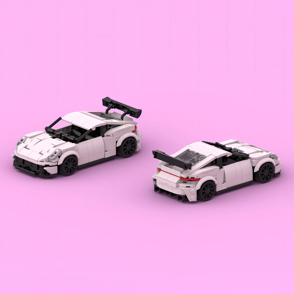 355PCS MOC Speed Champion Brand Sports Car City Racing Model Building Block Technology Car Creative DIY Children's Toy Gift