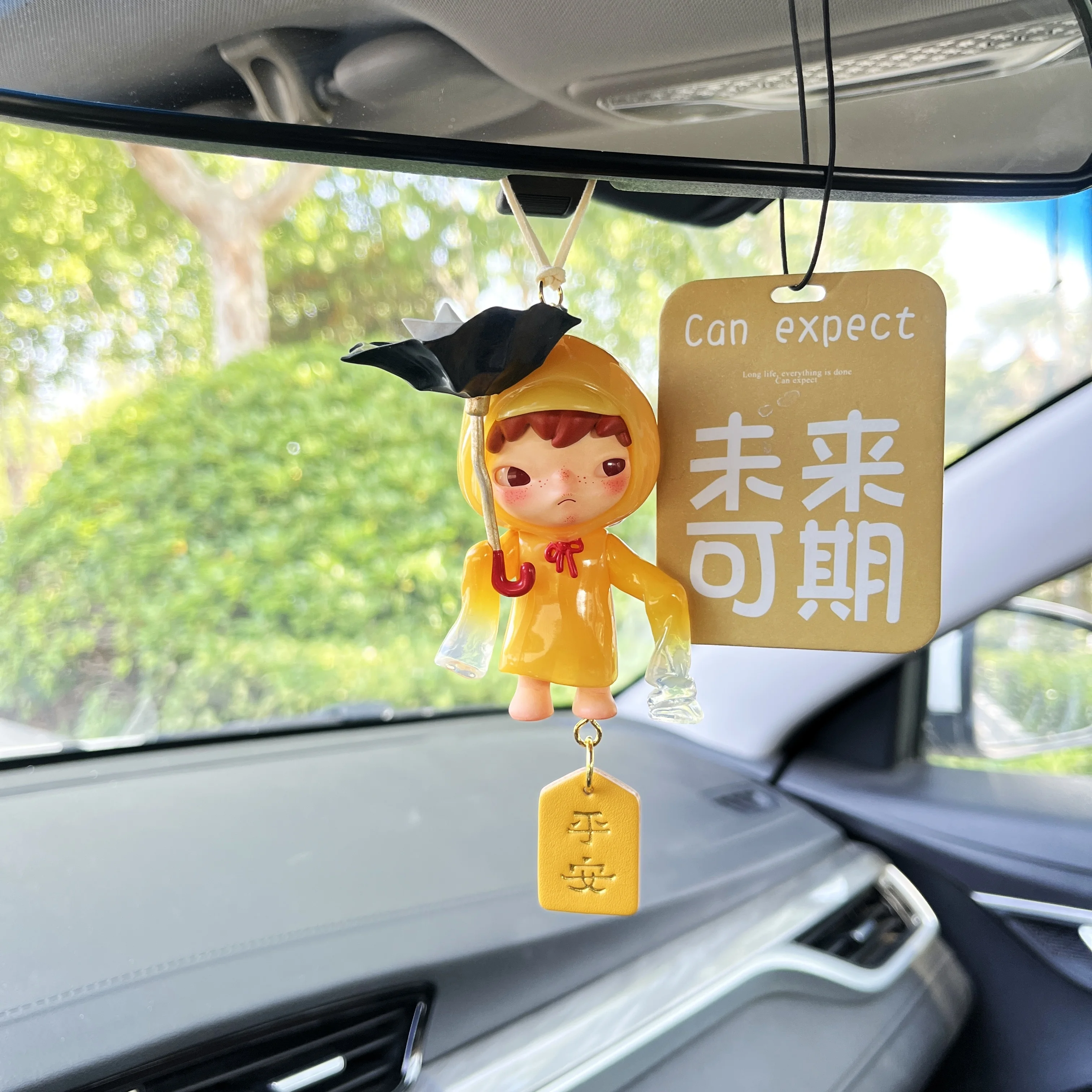

Hirono Xiao Ye Car Air Freshener Hanger - Fashionable Auto Decor For Rearview Mirror (Trendy Cute Character Car Accessory)