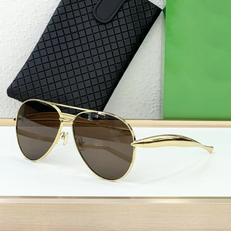 

Faionable Metal Pilot Sunglasses BV305S ex Comfortable UV Protection Large Lens Size for All Face apes Pilot Sle