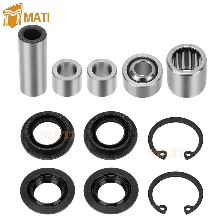 Front Uppper/Lower A Arm Bearing Seal Shaft Rebuild Repair Kit 1side for Kawasaki KFX450R 2008-2014 KFX700 2004-2011 59266-0013