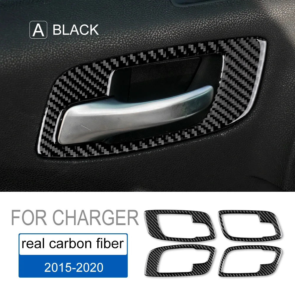 

Real Soft Carbon Fiber for Dodge Charger 2015 2016 2017 2018 2019 2020 2021 2022 2023 Interior Trim Side Door Handle Sticker