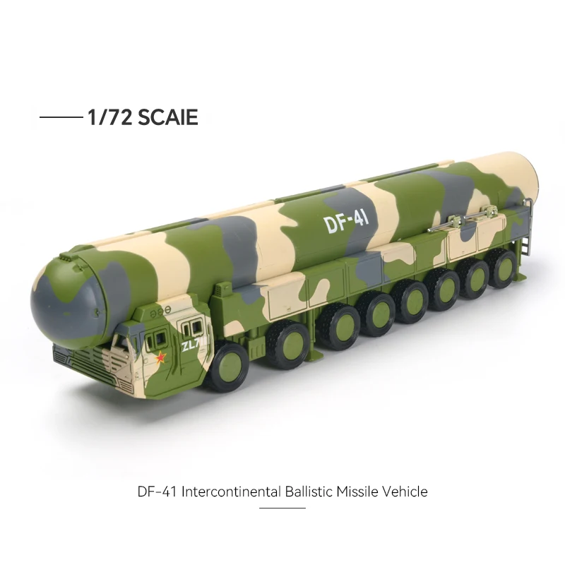 Model wojskowy 1/72, klocki konstrukcyjne, chińska rakieta balistyczna międzykontynentalna DF-41, model do składania, zabawka kolekcjonerska.