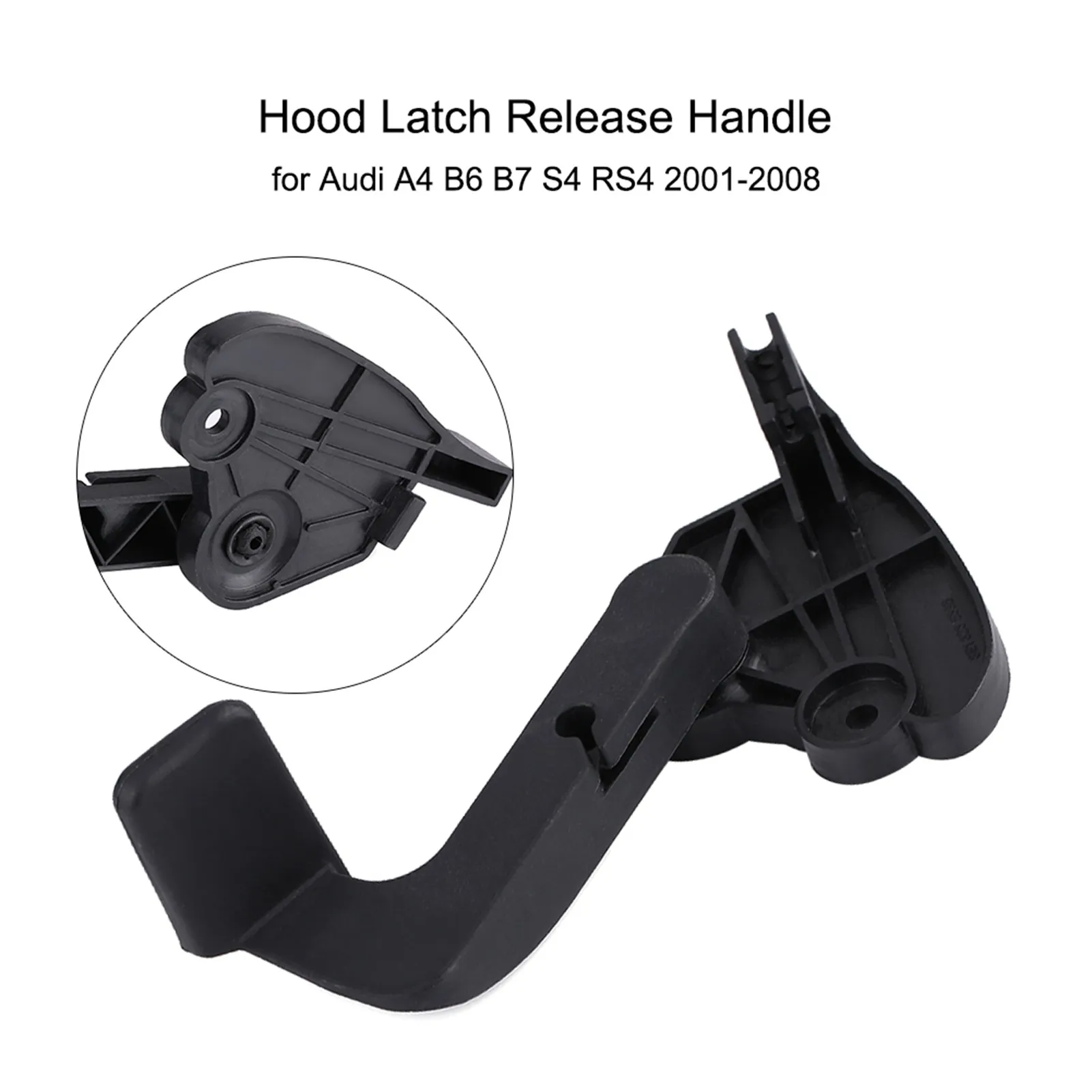 New 1Pc 8E1 823 533 B Hood Release Handle Car Hood Bonnet Release Lever Handle for A4 B6 B7 S4 RS4 2001-2008 8E1 823 533 B