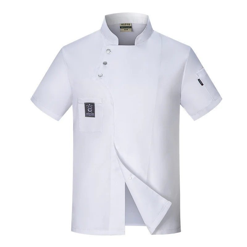 Custom Logo Short Sleeve Chef Uniforms Kitchen Uniforms Hotel Chef Uniforms Waiters Workwear Professional Uniforms BakingClothes