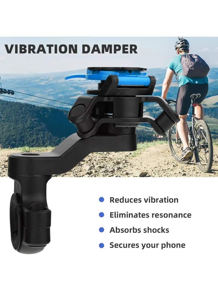 AliExpress NONE Universal Smartphone Mount with Vibration Shock Absorber for Motorcycle Bicycle Handlebar Trottos Quad Scooter Compatible
