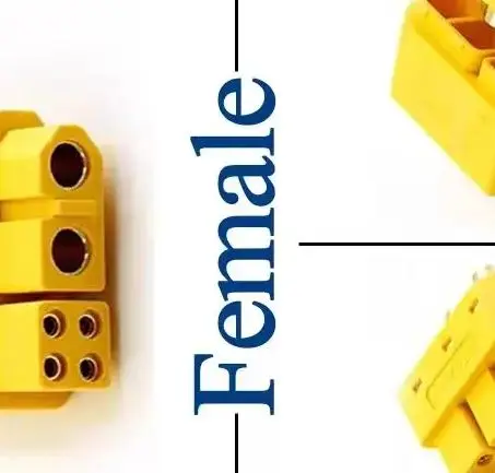 

1PCS Original XT60 (2+4) Male Female Plug with Signal Pin and Sheath Solder Wire Model Accessories