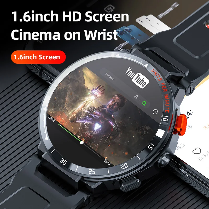 Watchesfactory Smart Watch Z35 Android 7.1 Smart Watch 1GB+16GB 4G GPS Wifi Smart Watch Men Smartwatch with Camera Sim Supported