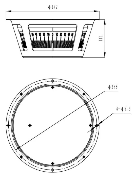 FD-10 Panoramic Rudder Angle Indicator ( Pointer Type)