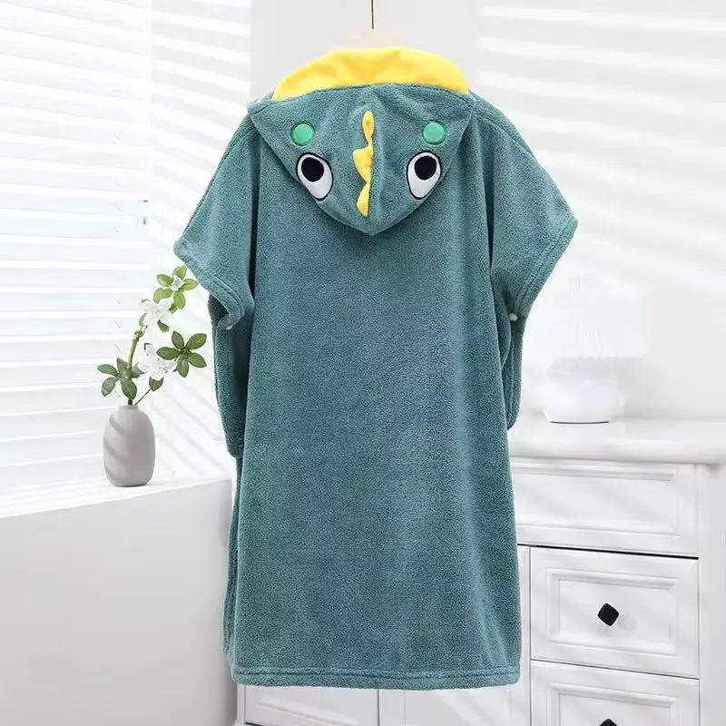 Asciugamani con cappuccio per bambini Asciugamano da bagno super morbido per neonato Coperta in pile di corallo Accappatoio per bambini Cartone animato per bambini Roba per bambini