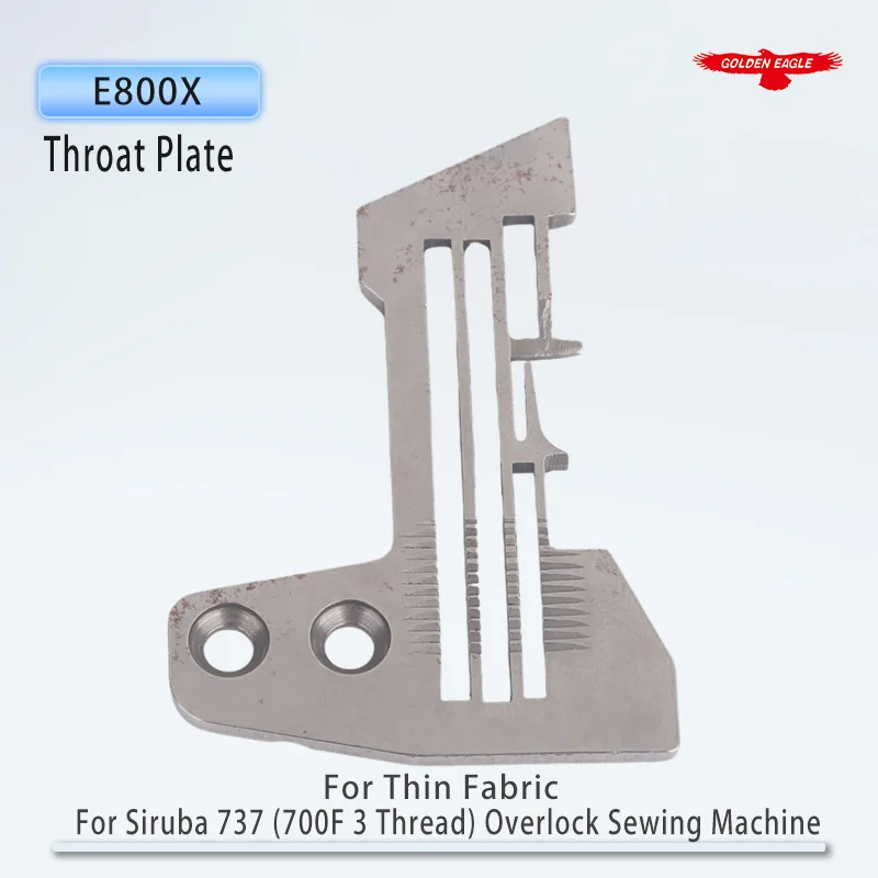 E800X Throat Plate Fit For Siruba 737 (700F 3 Thread) Overlock Sewing Machine Parts Needle Plate Special For Thin Fabric - view 6