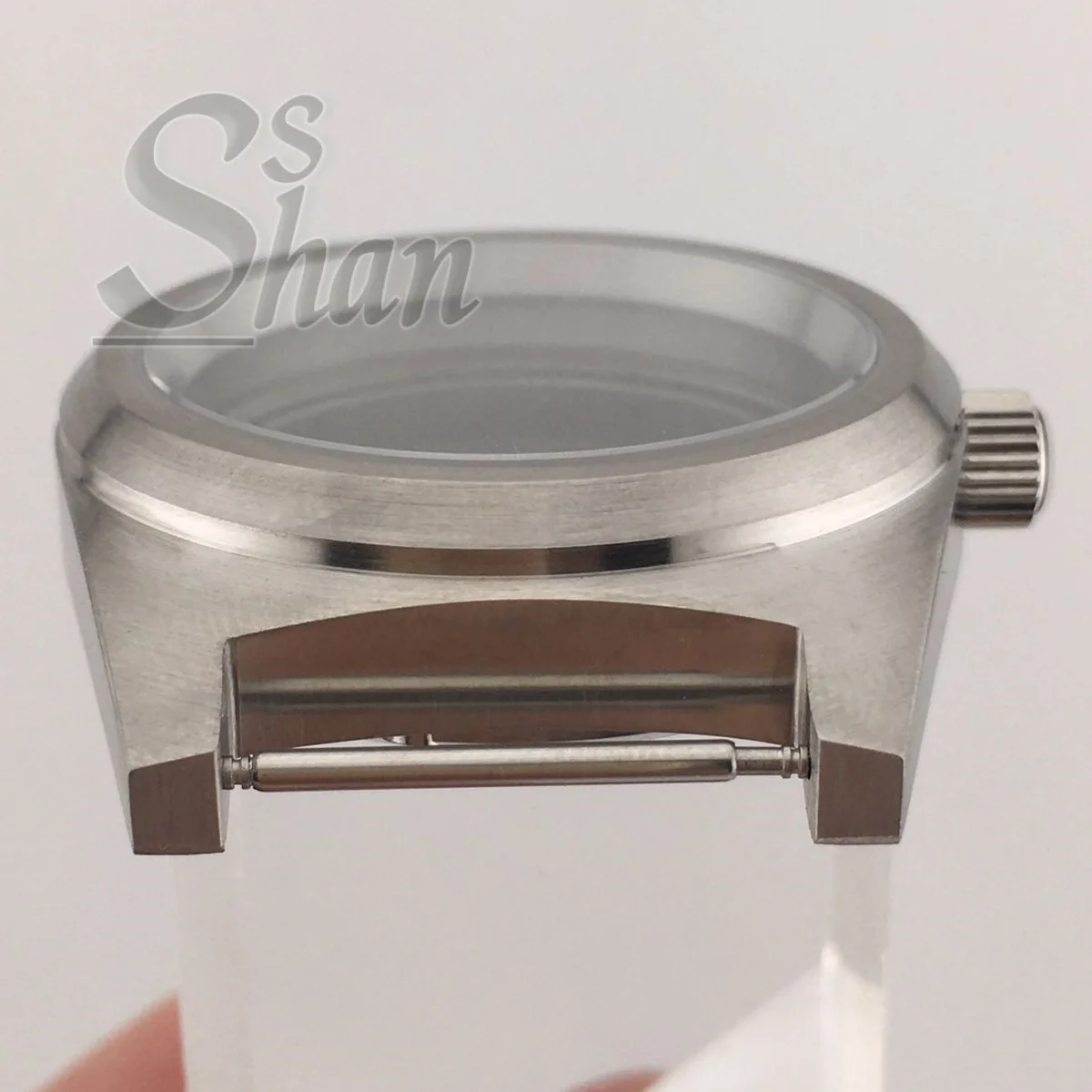 NH35 38 مللي متر الفضة ارتفع الذهب الأسود حالة مسطحة الياقوت الزجاج NH35 NH36 ETA2824 PT5000 Miyota9015 أجزاء الحركة نحى