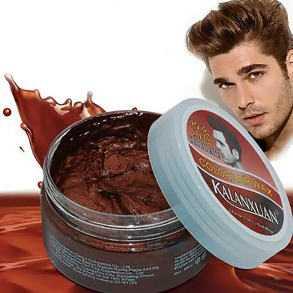 Tijdelijke Geen Verkleuring Haar Wax Langdurige Cosplay Vrouwen Mannen 9 Kleuren Haarkleur Kapsel Crème Haarverzorging Styling