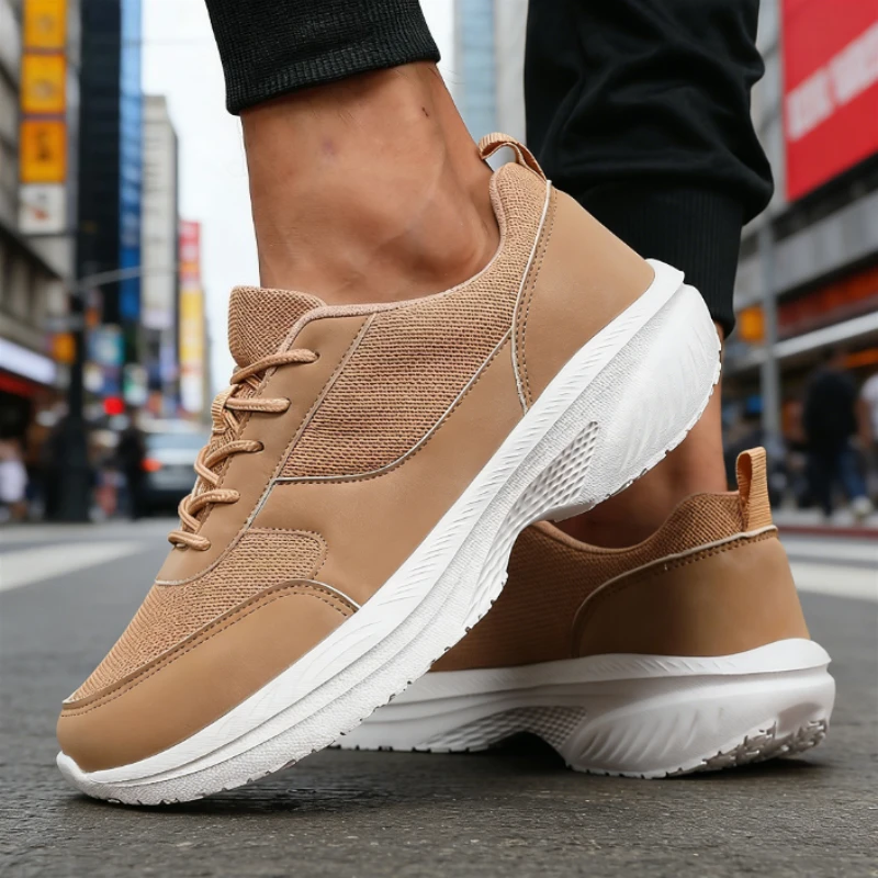 Wide Toe Running Shoes for Men Non Slip Breathable Sneakers Comfortable Soft Sole Stylish Walking Shoe New Zapatillas De Deporte view 6
