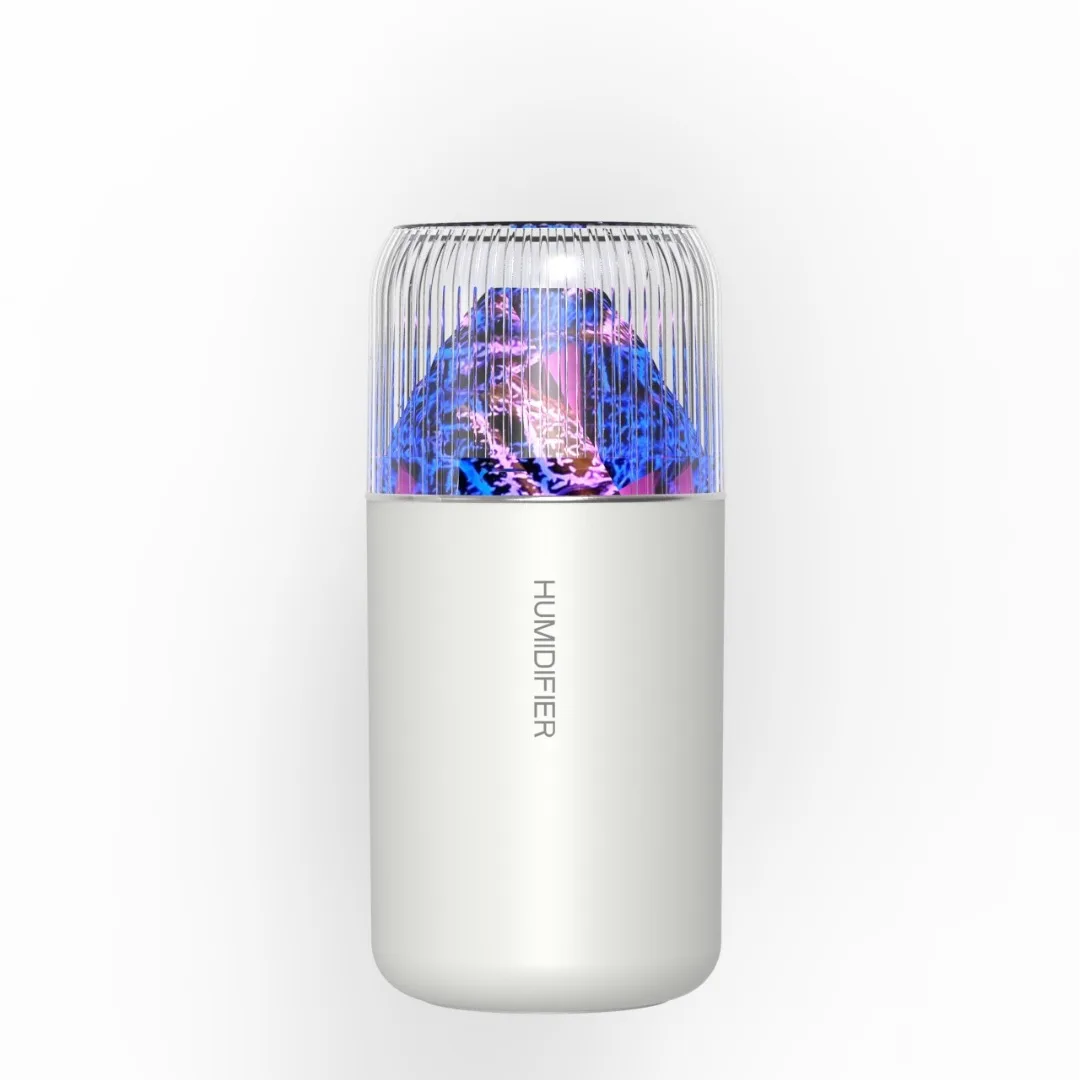 Volcano USB Mini Air Humidifier Car Mist Spray Maker Aroma Essential Oil Diffuser Purifier Colorful Night Light for Home Bedroom