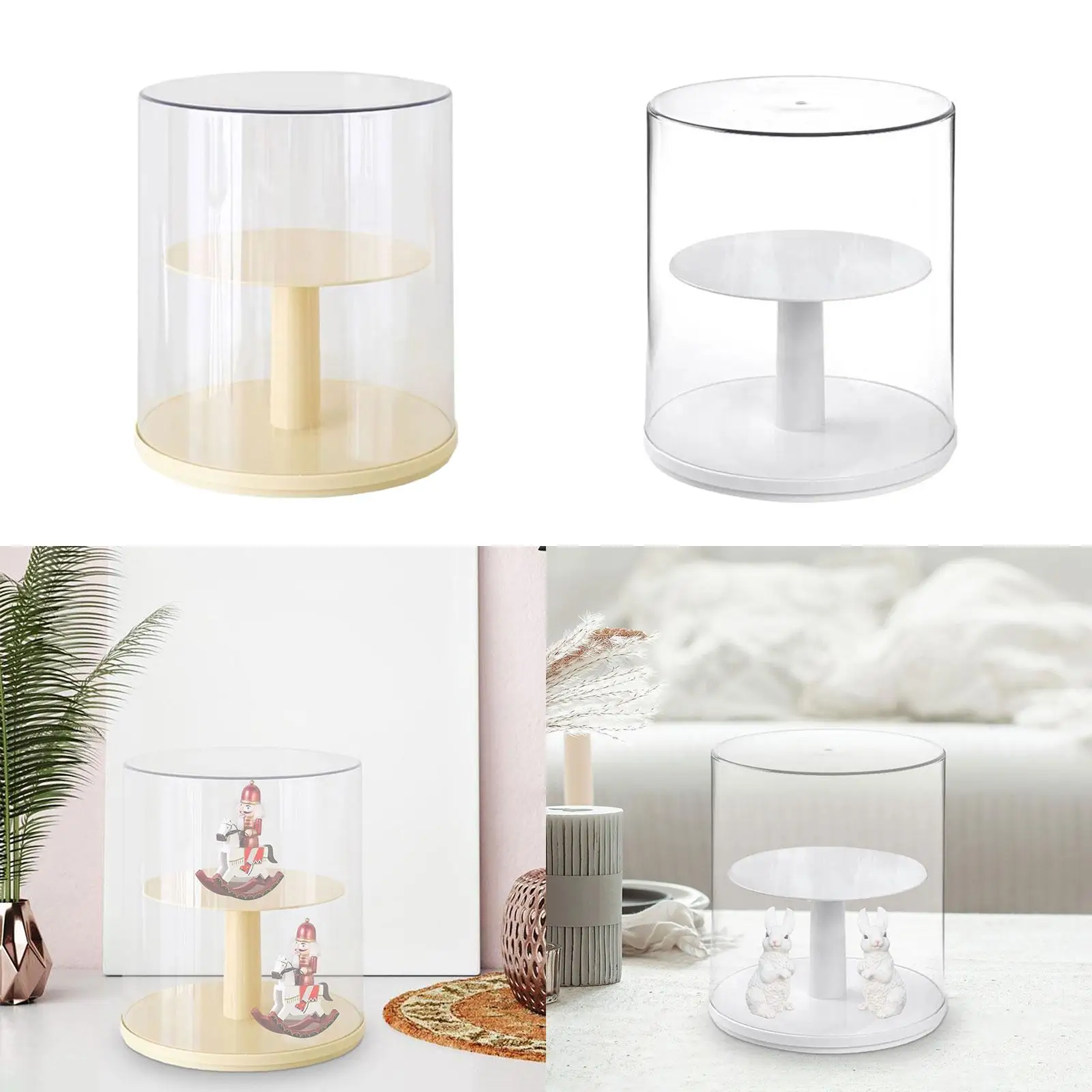

Rotatable Storage Rack ,Figure Display Stand,Holder Collection Shelf Desktop Organizer Rotating Display Box for Cosmetic Toys