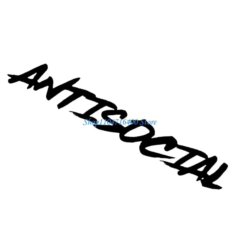 

y1gd Youthful Unsociable Personality Decals Waterproof Vehicle Sticker for Cars Waterproof Strong Easy Apply & Remove