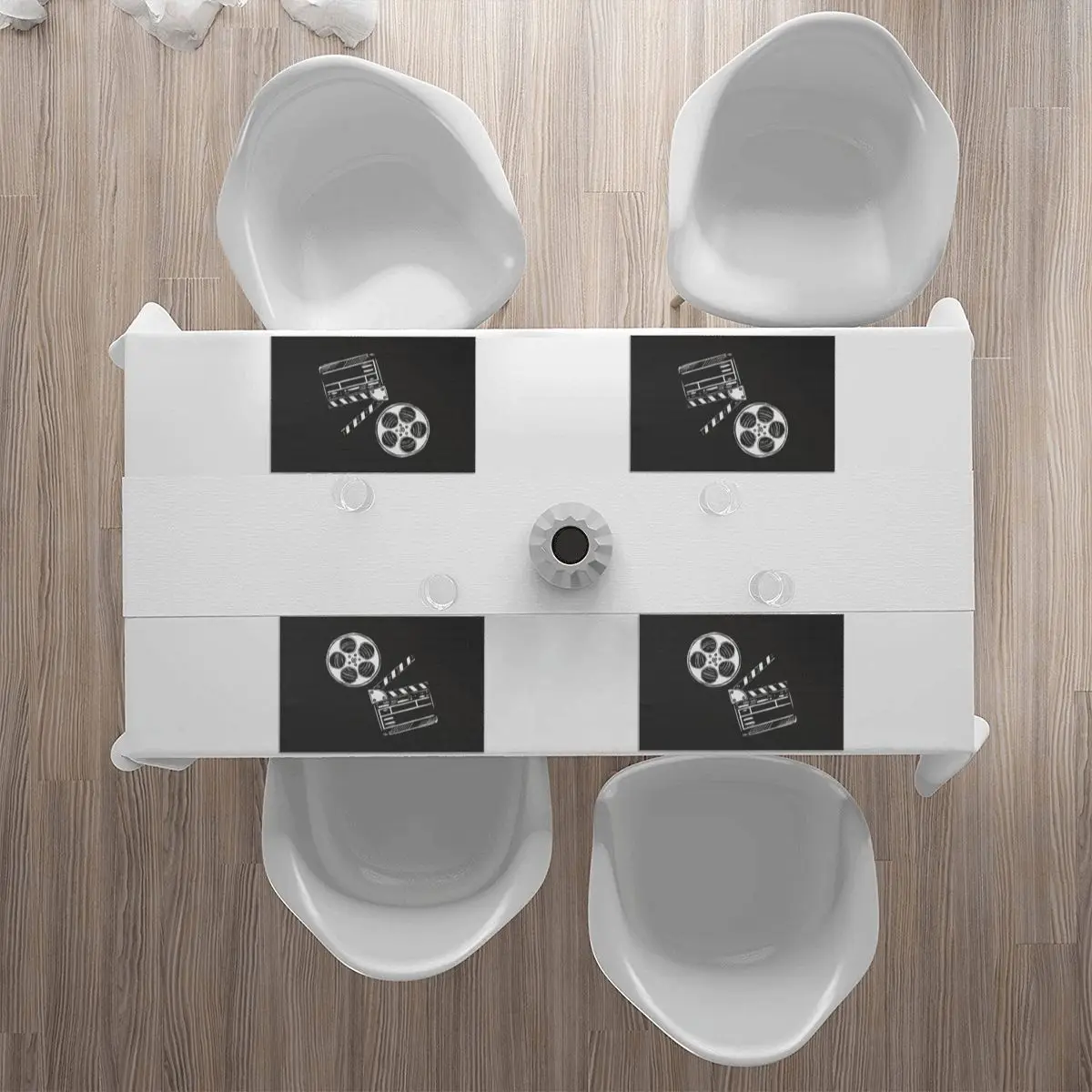 مفرش أطباق قابل للغسل للأفلام والفيلم والجلبربورد لطاولة الطعام وعاء كوستر ديكور المنزل حصير فائق الامتصاص