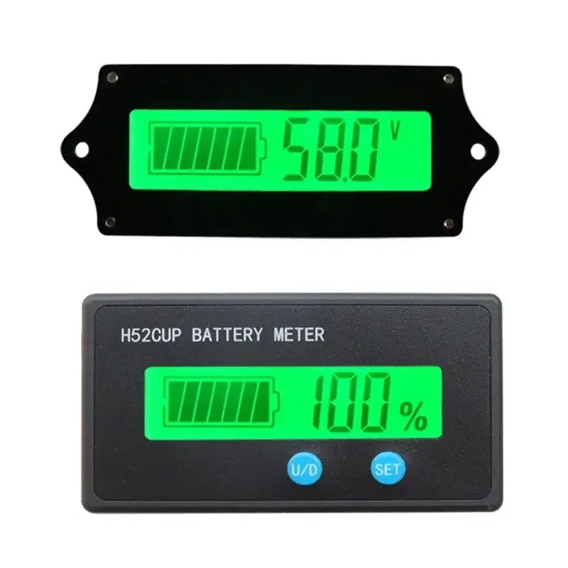 Battery Capacity Monitor Gauge Meter, 12V- 72V/108V/120V Lead Acid Battery Status Indicator Lithium Battery Capacity Tester