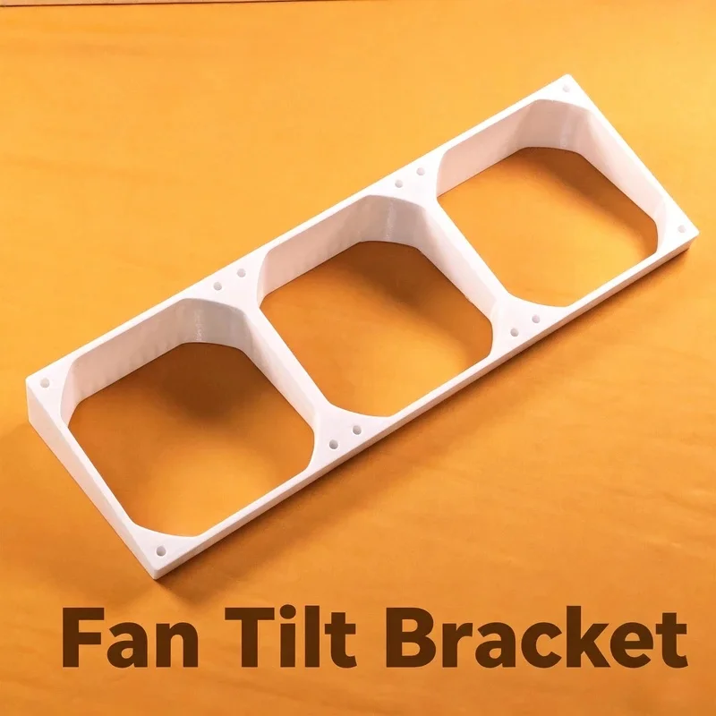 New 7.5° Angled Fan Spacer Bracket with Screws Mount Adapter for 120mm Case Fan 360 Radiator Mod