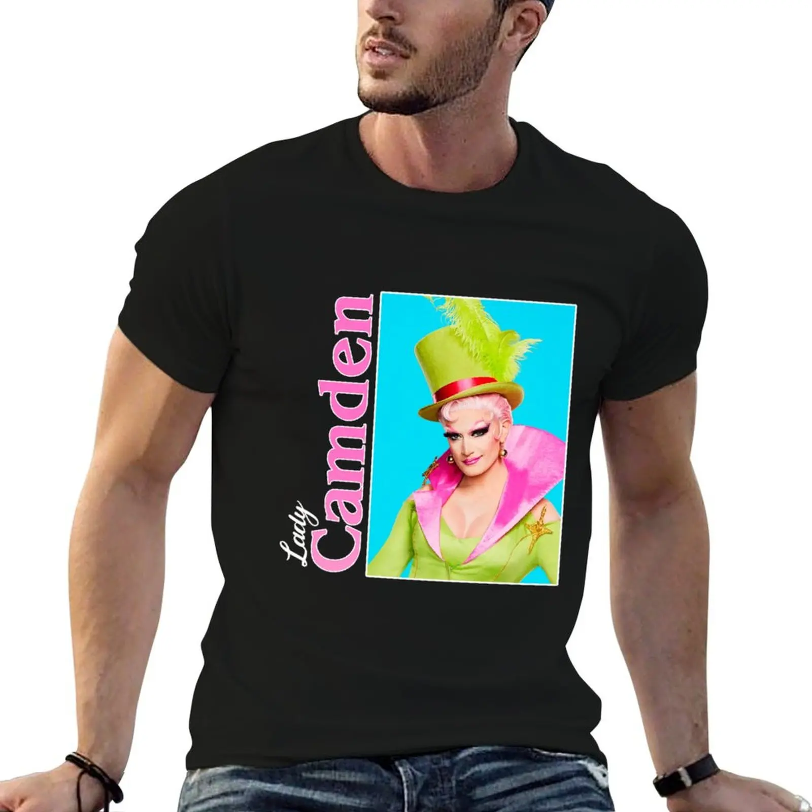 Camiseta Lady Camden, camisetas estampadas para hombre, camiseta de anime, camiseta para hombre, camiseta 100 por ciento de algodón