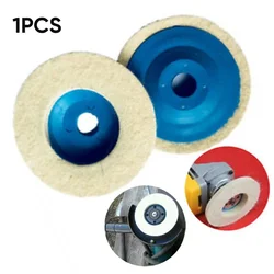 1Pc 100mm Wool Felt Polishing Disc Pad Buffing Wheel 16mm Bore For Metal Marble Glass Polishing Angle Grinder Polisher Tool