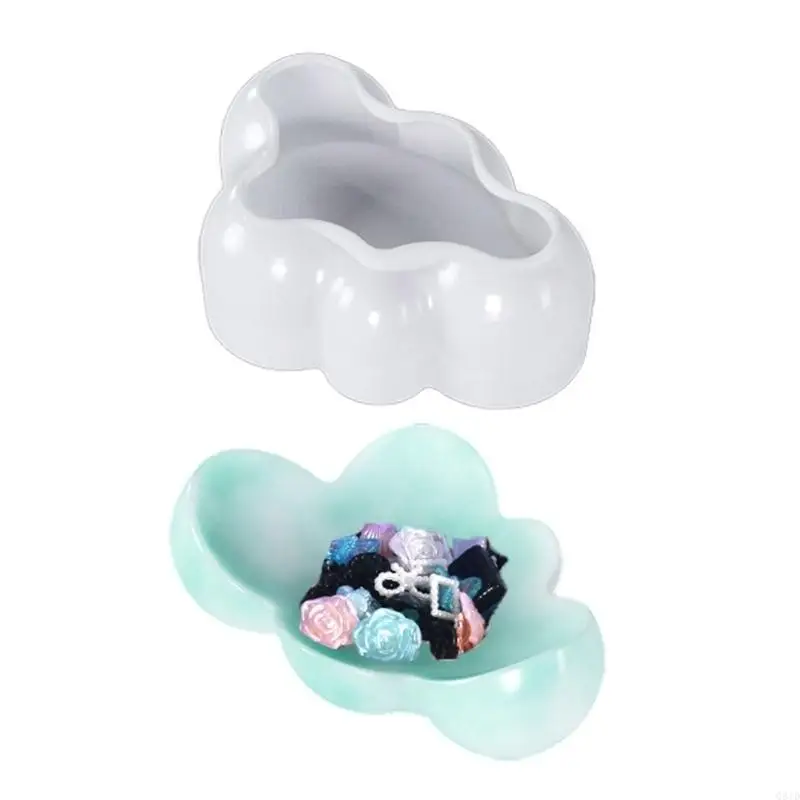 Holder Moulds Storage Tray Silicone Mold Cloud Shaped Silicone Crafts Moulds Clay Mold Gift for Hand-Making Lover