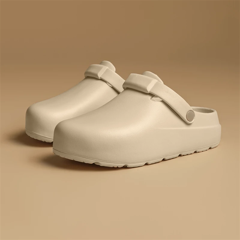 Sandalen Damen 2025, Sommer, neue Baotou-Hausschuhe, rutschfeste, leichte Strandschuhe – Detail 2
