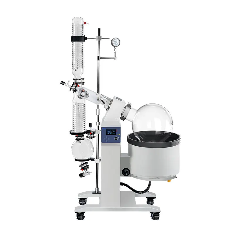 Steam Distillation Vacuum Distiller Equipment 5 Liter Rotary Evaporator Unit Ethanol Oil Short Path Molecular Distillation Kit