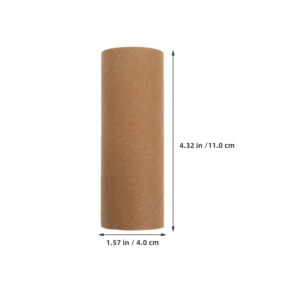 30Pcs Kraft Paperboard Tubes 4.32x1.57 Inches Small Paper Tube Craft Material for Art Craft Tubes Classroom Use