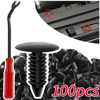 100-20PCS 8mm Car Bumper Fastener Clips Car Fender Bumper Shield Retainer Plastic Rivet Fixing Plastic Car Clips Accessories