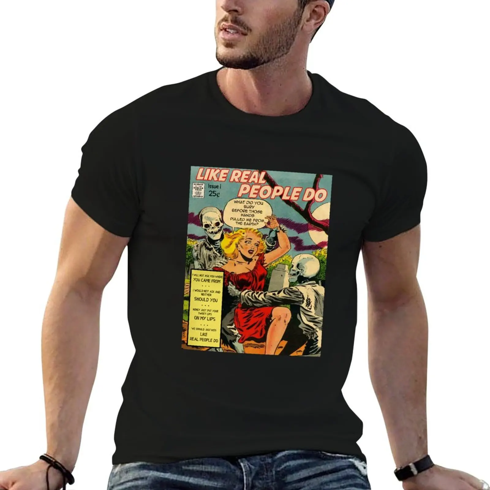 

Like Real People Do - Hozier Retro Comic T-Shirt t shirts for man pack cotton t shirt personalised cotton t shirt pack T-shirt