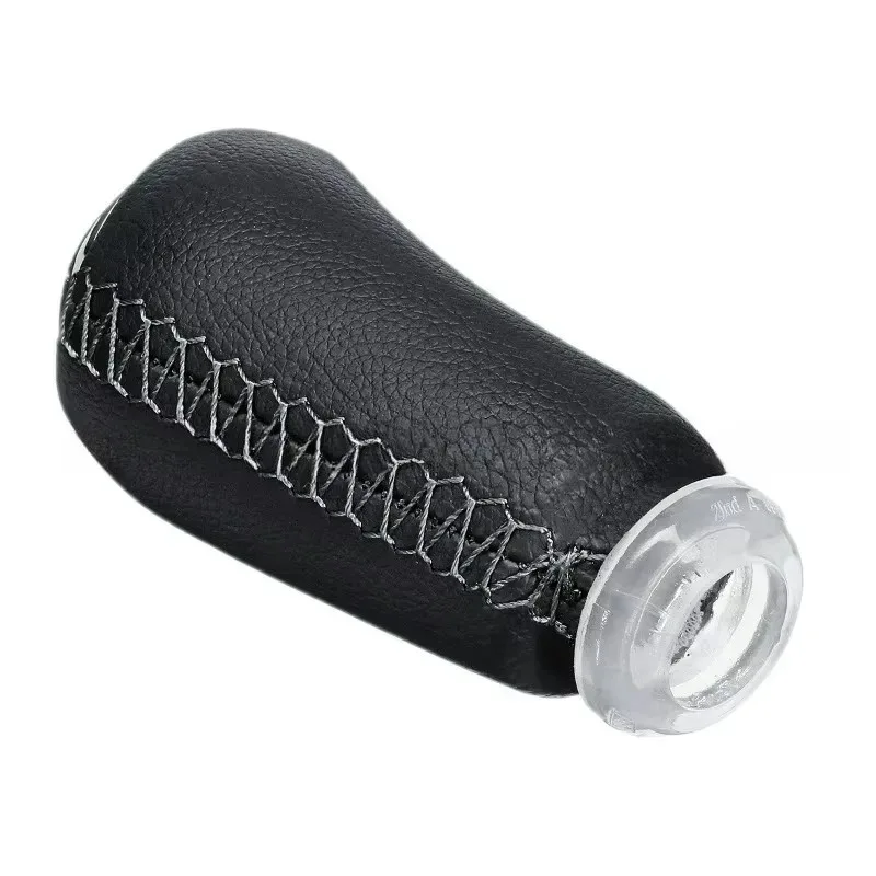 Palanca de cambios de 5 velocidades, palanca de cambios de cuero K para 1 pieza Laguna Megane 2 Clio 3 2003-2009 Kangoo Chrome Matt Silver