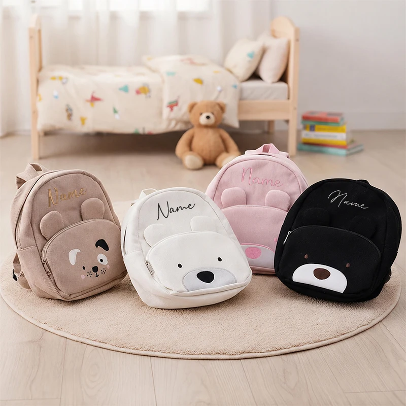 Personalized Kids Backpack with Name Embroidered Toddler Backpack Cute Animal School Bag Preschool Backpack Back to School Gift