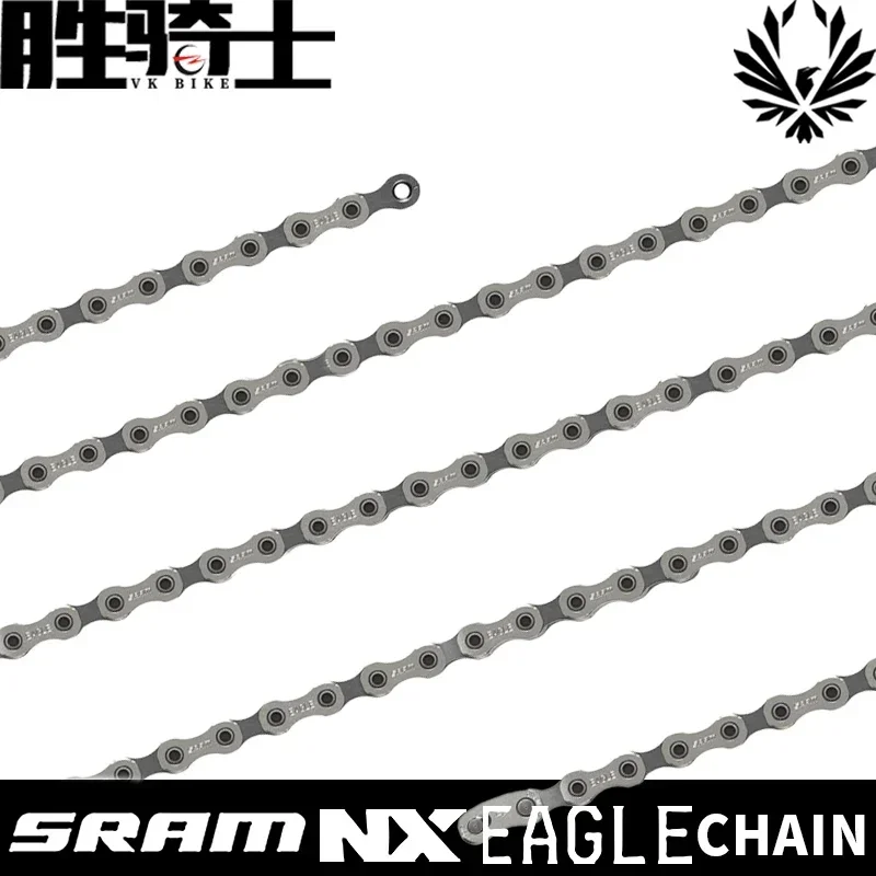 SRAM  NX  EAGLE 1X12s 12S 12V 12 Speed MTB Bicycle Mountain Bike Chain With Original 126L Links with Power Lock link