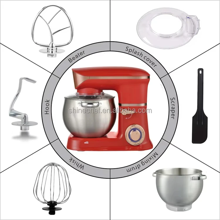 Кухонный миксер Batidora, 5 л, 6 л, 6,5 л, 7 л, миксер для теста, хлеба, торта, электрический миксер для еды