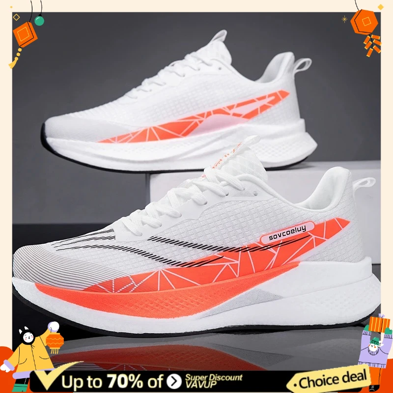 

2026 Men Casual Sports Running Shoes Carbon Board Marathon Training Breathable Women's Jogging Athletic Nonskid Walking Sneakers